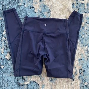 Lululemon full length leggings - mesh side panels